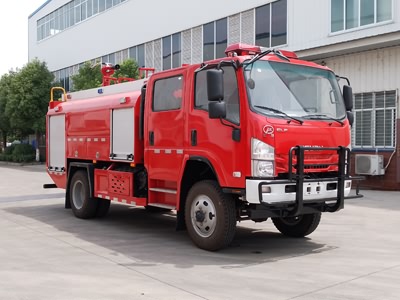 3.5噸雙排四驅(qū)森林水罐消防車
